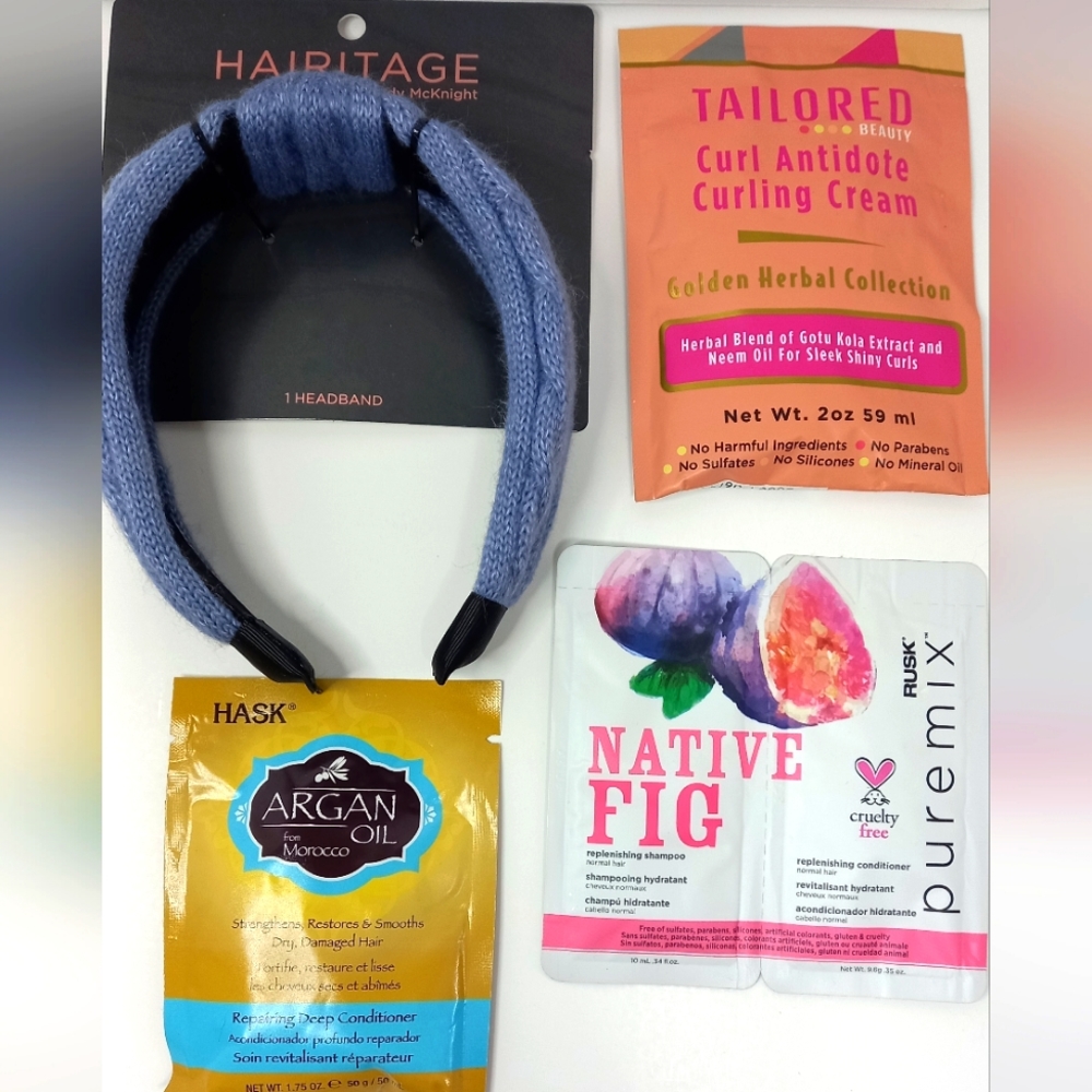 Haircare Kit-Knit headband, hair masks, shampoo & conditioner